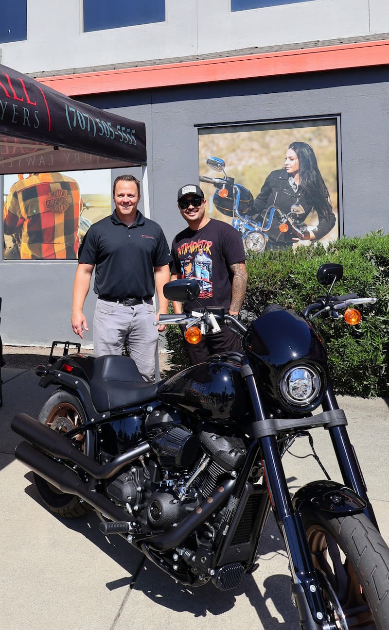 Harley for a Hero Winner Dennis Chapman